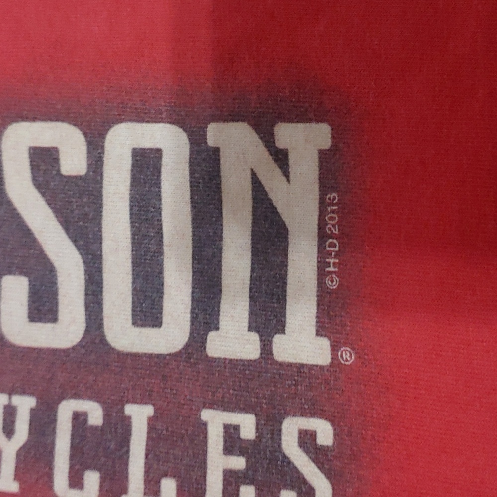 Harley Davidson T Shirt Paris France Red Unisex Biker Cotton Tee Size M - Picture 7 of 7